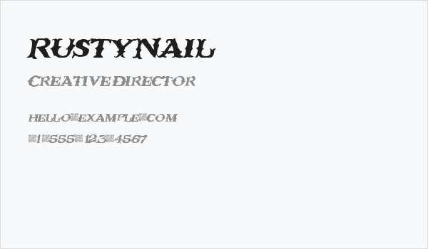 RustyNail Business Card