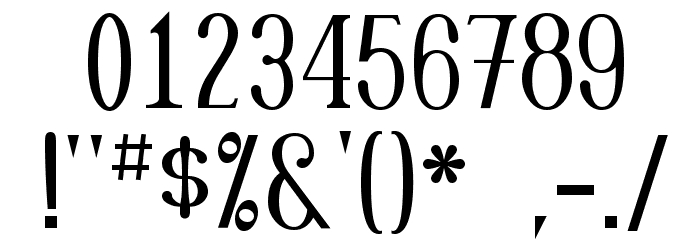 Rutaban Normal Font OTHER CHARS