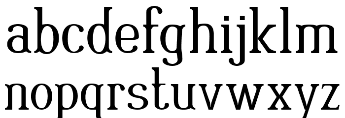 Rutaban Normal Font LOWERCASE