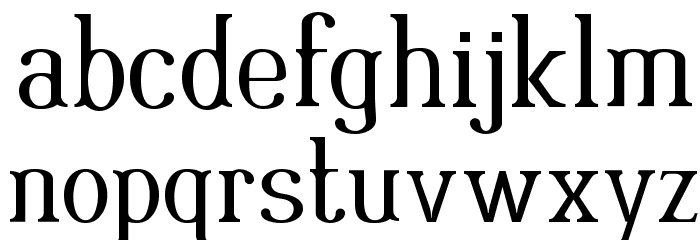 Rutaban Normal Font LOWERCASE