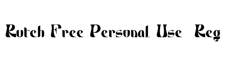 Rutch Free Personal Use  Reg  Frei Schriftart Herunterladen