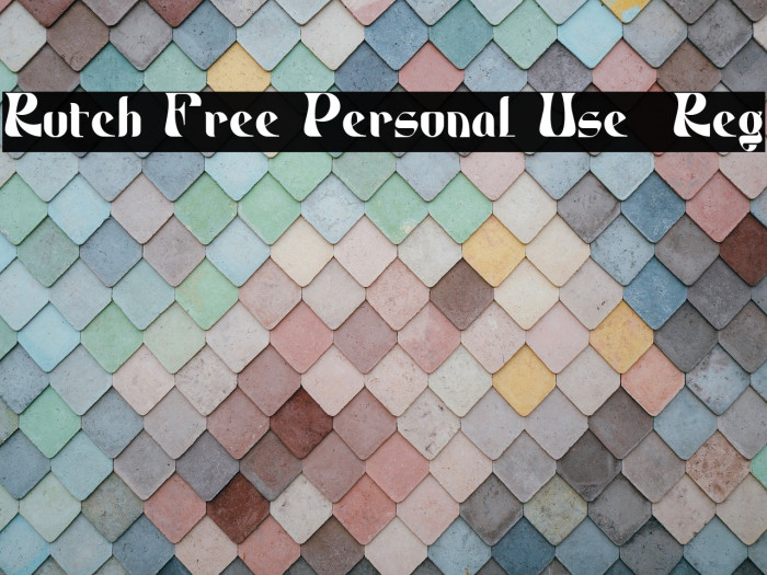 Rutch Free Personal Use  Reg Example 2