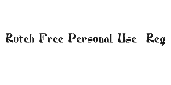 Rutch Free Personal Use  Reg Logo