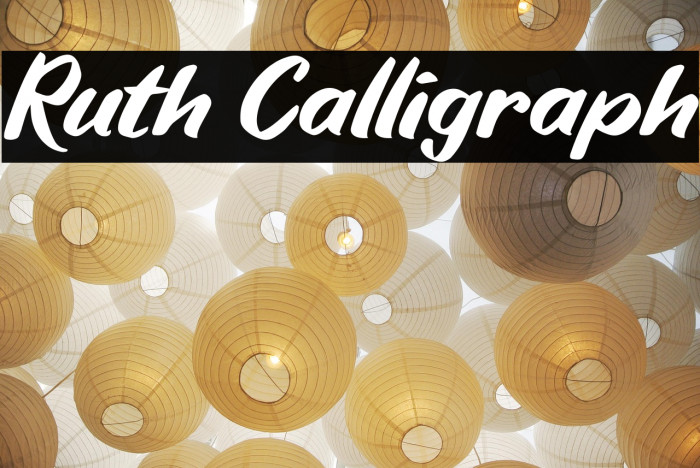 Ruth Calligraph Example 2