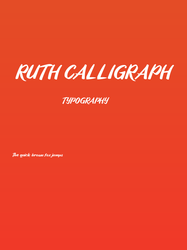 Ruth Calligraph Poster