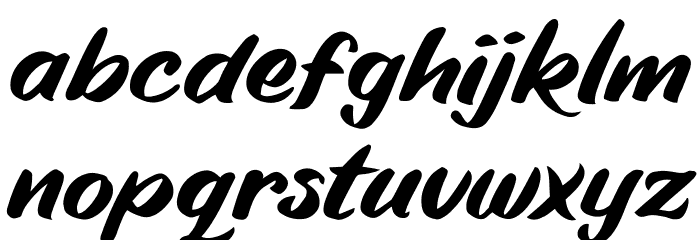 Ruth Calligraph Font LOWERCASE