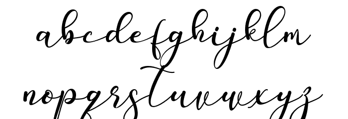 Ruth Daisi Font LOWERCASE