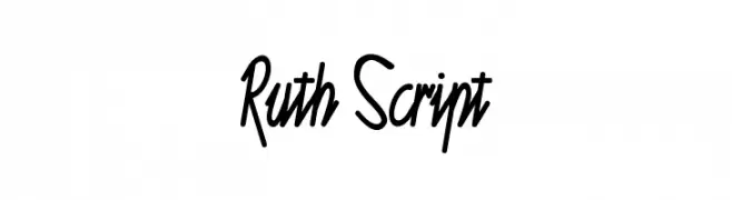 Ruth Script  font caratteri gratis