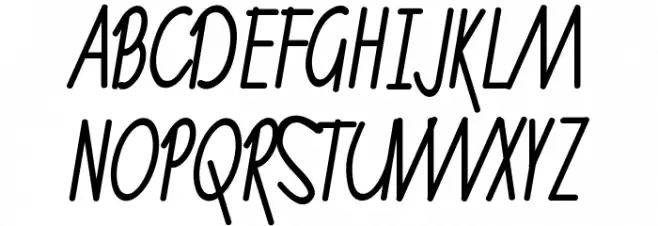 Ruth Script Polices MAJUSCULES