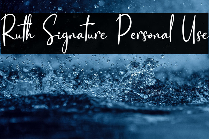 Ruth Signature Personal Use Example 2