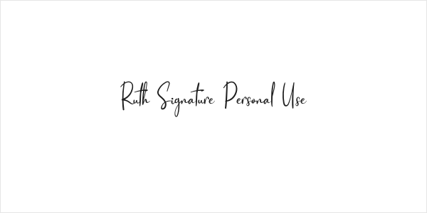 Ruth Signature Personal Use Logo