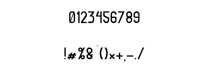 Ruth Slab One Font OTHER CHARS