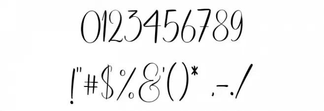 RuthClair Free Persnoal Use Reg Font OTHER CHARS