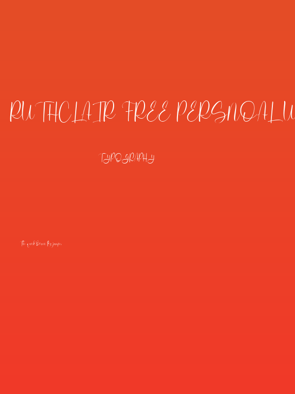 RuthClair Free Persnoal Use Reg Poster