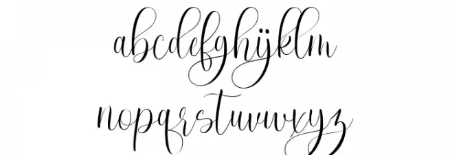 RuthClair Free Persnoal Use Reg Font LOWERCASE