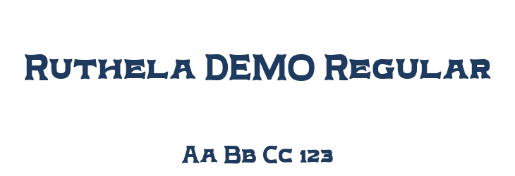 Ruthela DEMO Regular Font Preview