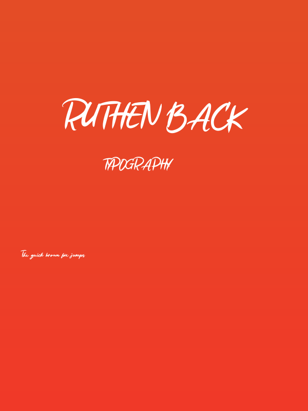 Ruthen Back Poster