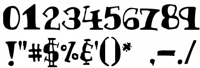 Rutherford Font OTHER CHARS