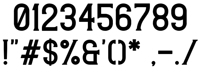 Rutheride Font OTHER CHARS