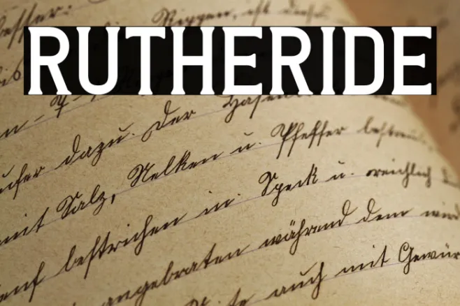 Rutheride Example 2