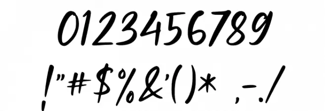 Ruthfully Font OTHER CHARS