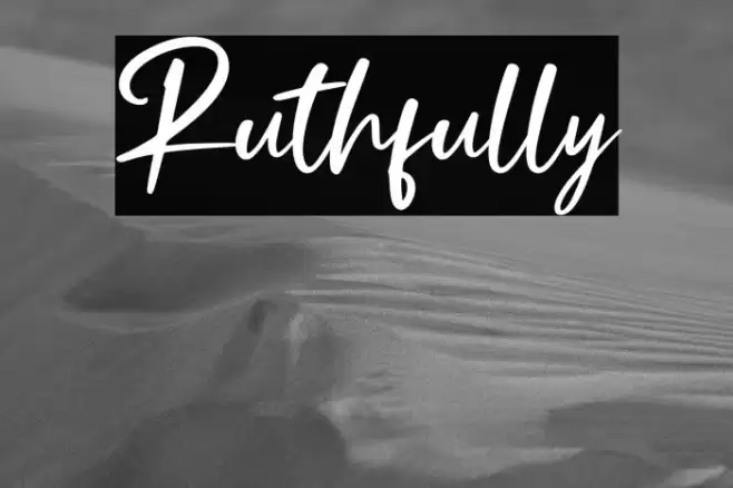 Ruthfully Font examples