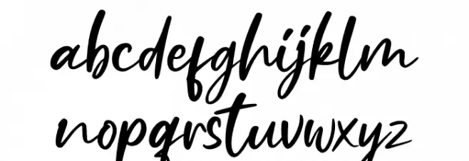 Ruthfully 字体 小写