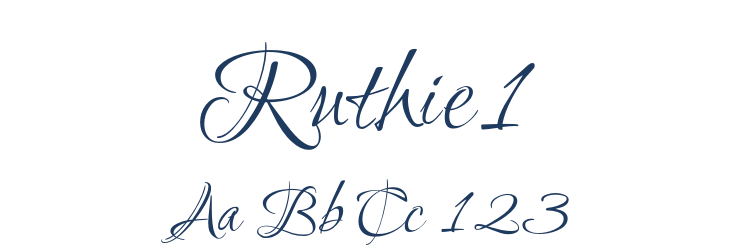 Ruthie1 Font Preview