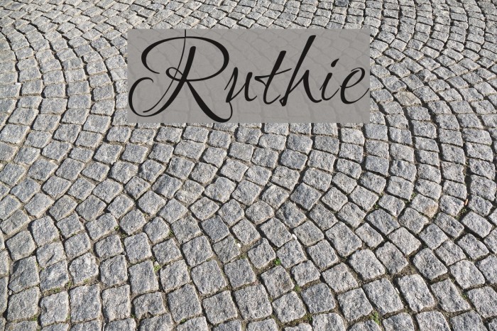 Ruthie Font examples