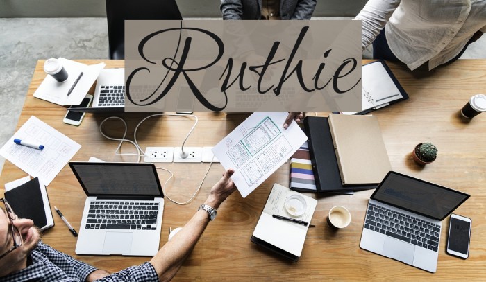 Ruthie Font examples