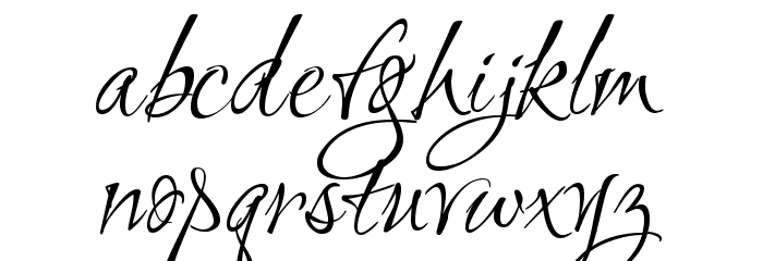 Ruthie Font LOWERCASE