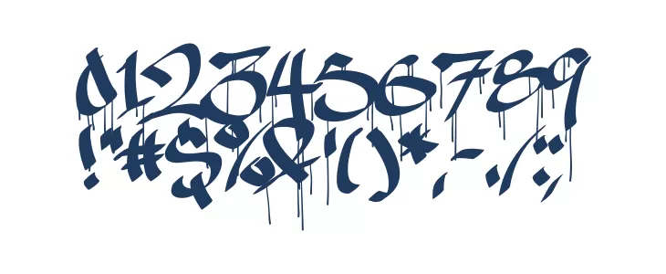 Ruthless Drippin ONE Font OTHER CHARS