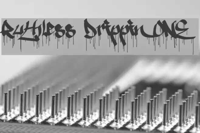 Ruthless Drippin ONE Font examples
