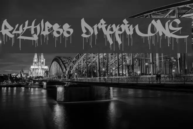 Ruthless Drippin ONE Font examples