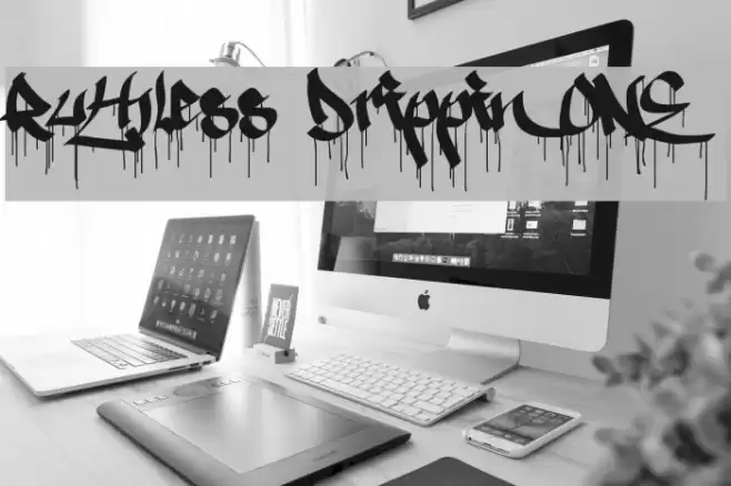 Ruthless Drippin ONE Font examples