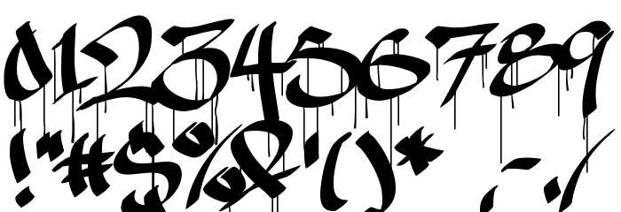 Ruthless Drippin TWO Font OTHER CHARS