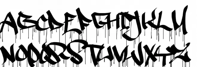 Ruthless Drippin TWO Schriftart Groß