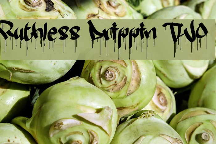 Ruthless Drippin TWO Font examples
