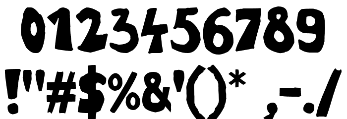 Ruthless Sketch Font OTHER CHARS