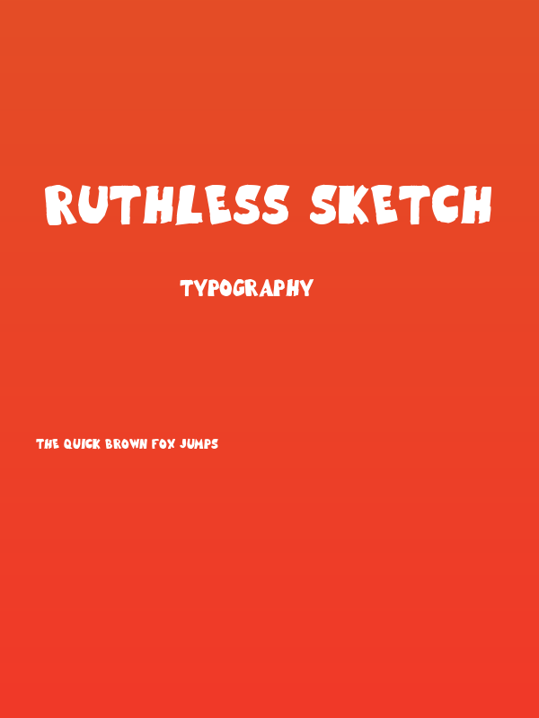 Ruthless Sketch Poster