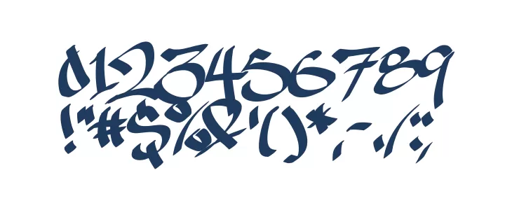 Ruthless Wreckin ONE Font OTHER CHARS