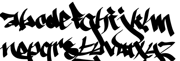 Ruthless Wreckin ONE Font LOWERCASE