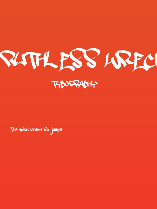 Ruthless Wreckin TWO Poster