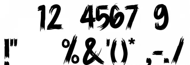 Ruthless Font OTHER CHARS