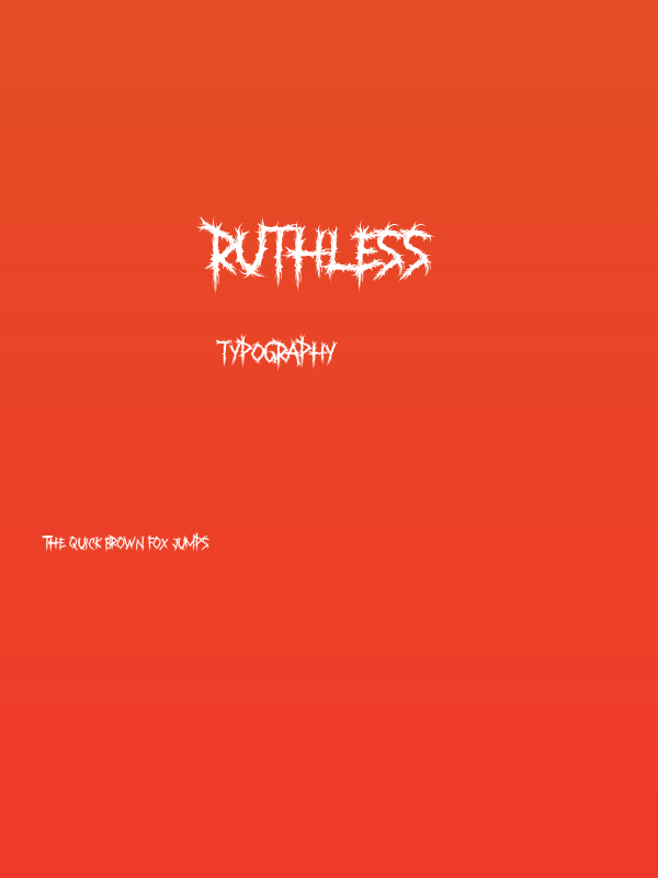 Ruthless Poster