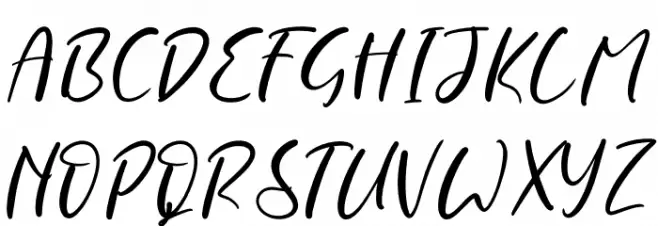 Ruthoden Schriftart Groß