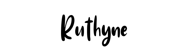 Ruthyne  フリーフォントのダウンロード