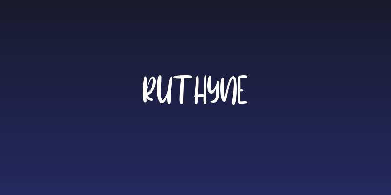 Ruthyne Social Header