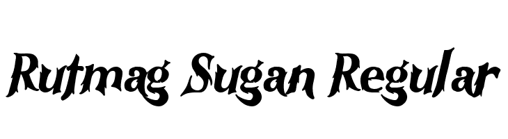 Rutmag Sugan Regular  Скачать бесплатные шрифты