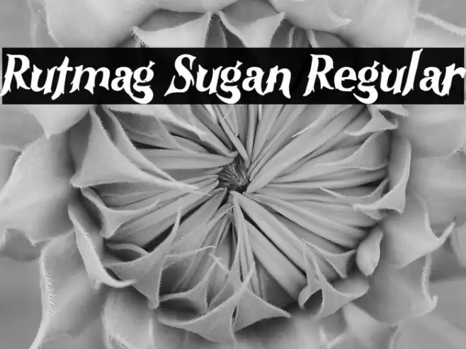 Rutmag Sugan Regular Font examples